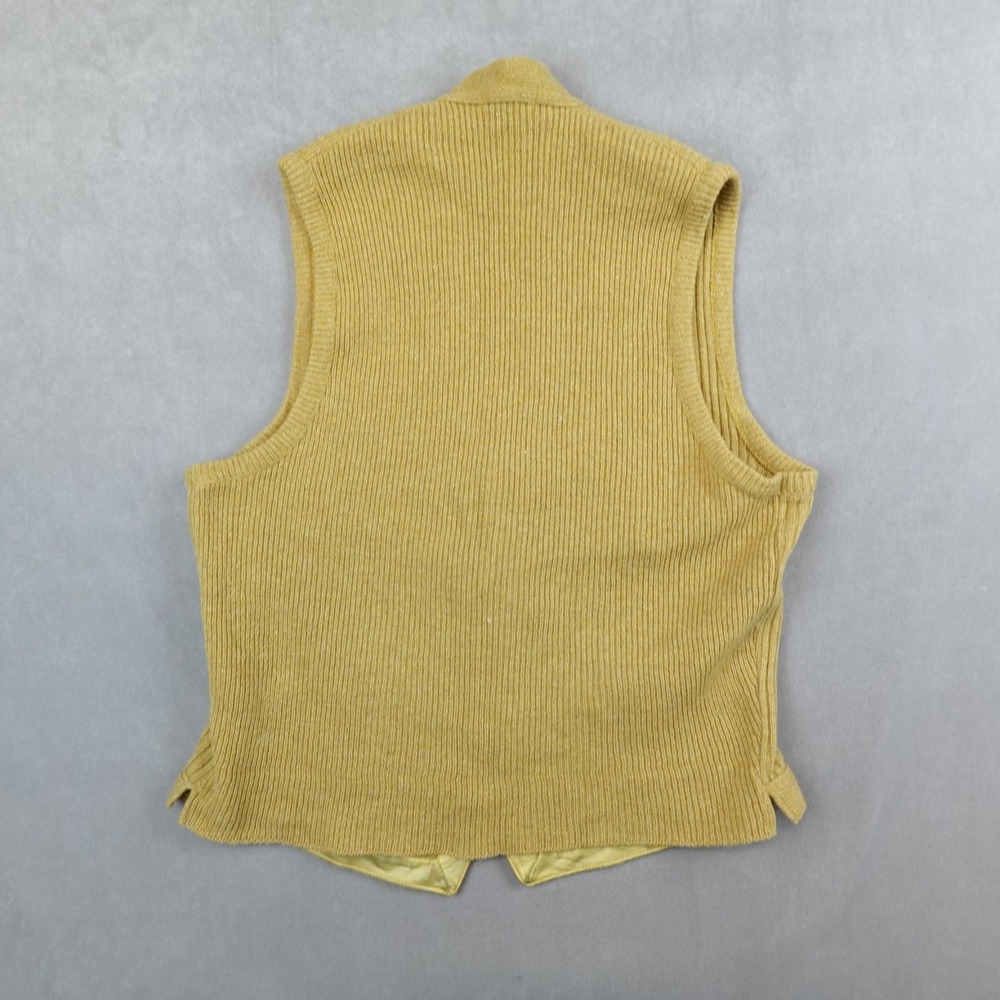 Vintage McGregor Sweater Vest Rib Knit Cardigan Size Medium Made In USA 60s - Picture 6 of 7